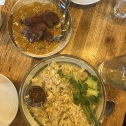 Beef Panang and Crab Fried Rice