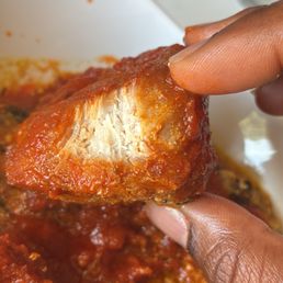 Another picture of the extremely dry chicken Another picture of the extremely dry chicken