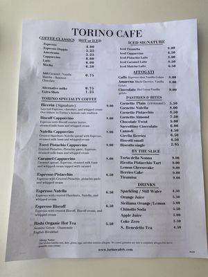 Menu photo 2 Torino Cafe Henderson, NV