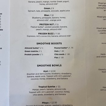 Art's - Menu - Themed Cafes Near Me - Savannah, Georgia