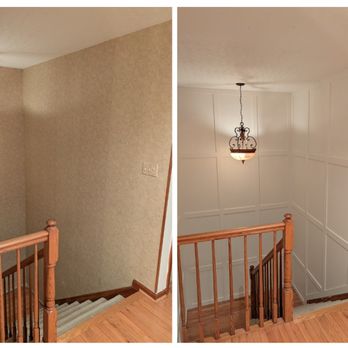 Green Home Improvements - Staircase wainscoting - General Contractors Near Me Green Home Improvements - Staircase wainscoting - General Contractors Near Me