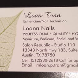 Loann Nails - Loann's updated business cards! 02/13/2015