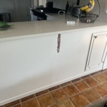 Handy Hogs - Pre service cabinet. Stripped paint from countertop demo that wasn't covered under Home Depot install services - Handyman Near Me Handy Hogs - Pre service cabinet. Stripped paint from countertop demo that wasn't covered under Home Depot install services - Handyman Near Me