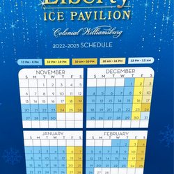 Dominion Liberty Ice Pavilion - Dates November 2022 through February 2023