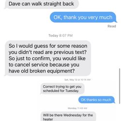 Superior Pool and Spa - After my last email, Blaine contacted me via text to harass me.