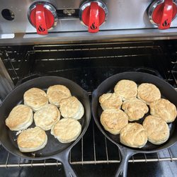 Little Creek Cafe - Biscuits fresh out of the oven