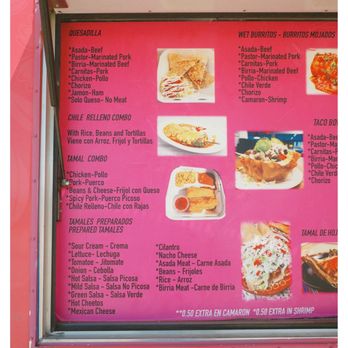 Beth’s Tamales & Tacos - Partial menu - Food Trucks Near Me - Orcutt, California Beth’s Tamales & Tacos - Partial menu - Food Trucks Near Me - Orcutt, California