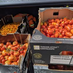 Loaves and Fishes Community Garden - Boxes of tomatoes!