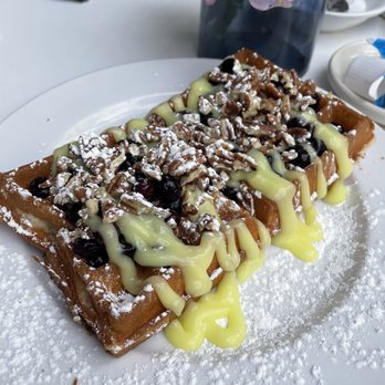 More Than Waffles - Lemon Blueberry Belgian Waffle - Breakfast & Brunch Near Me - Encino, California