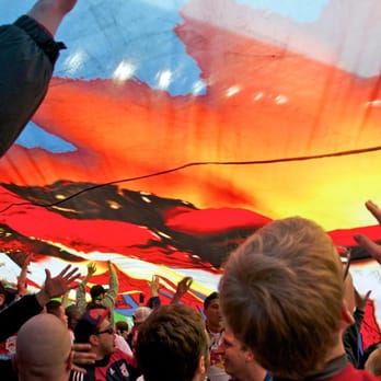 Red Bull Arena - Under a banner during a goal! Insane! Fan section. - Stadiums & Arenas Near Me - Harrison, New Jersey Red Bull Arena - Under a banner during a goal! Insane! Fan section. - Stadiums & Arenas Near Me - Harrison, New Jersey