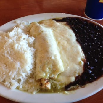 Baja Fish Tacos - Chicken & Cheese Enchiladas with green sauce. - Seafood Near Me - Norco, California