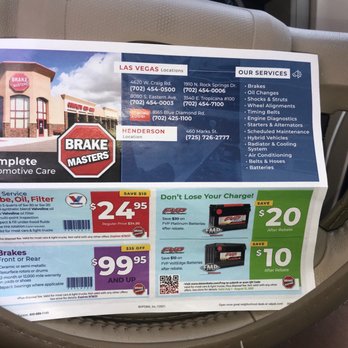 Brake Masters - Oil Change Stations Near Me - Las Vegas, Nevada