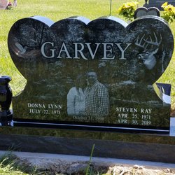 Etched In Stone Memorials - Double heart engraved with a custom design