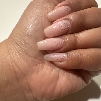 Top Touch Nails Salon - OPI Bubble Bath and silver glitter - Nail Salons Near Me - Houston, Texas Top Touch Nails Salon - OPI Bubble Bath and silver glitter - Nail Salons Near Me - Houston, Texas