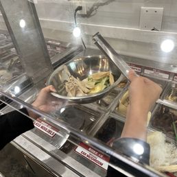 Self service area! Pick your ingredients