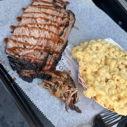 The Smoke Factory - Moist brisket and creamy mac and cheese