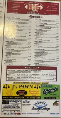 Menu photo 3 Los Cocos Salina, OK