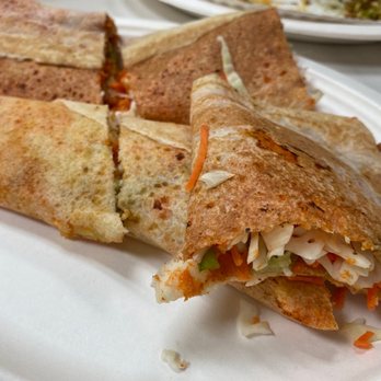 Chaat N Dosa - Veggie dosa - like a simple coleslaw, slightly vinegary and spicy! - Vegetarian Near Me - Charlotte, North Carolina Chaat N Dosa - Veggie dosa - like a simple coleslaw, slightly vinegary and spicy! - Vegetarian Near Me - Charlotte, North Carolina
