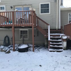 Allure Home Improvement & Remodeling - Before & After New Pressure Treated Deck Build in Danbury, CT