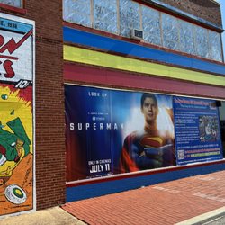 Giant Superman Statue - Newest movie poster