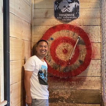 Yosemite Axe Throwing - Got an 8 pointer! - Axe Throwing Near Me - South Lake Tahoe, California Yosemite Axe Throwing - Got an 8 pointer! - Axe Throwing Near Me - South Lake Tahoe, California
