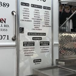 Tacos La Lomita - Menu