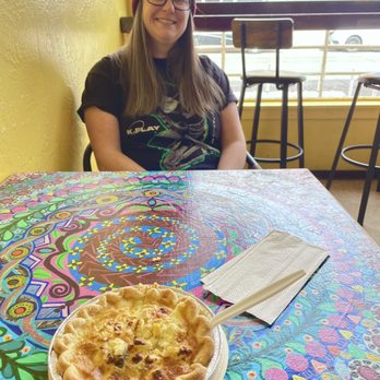 Passion Pie Cafe - Green Chile, corn, and feta quiche - Cafes Near Me - Truth or Consequences, New Mexico
