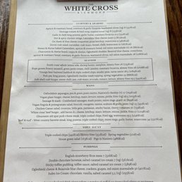 White Cross Menu White Cross Menu