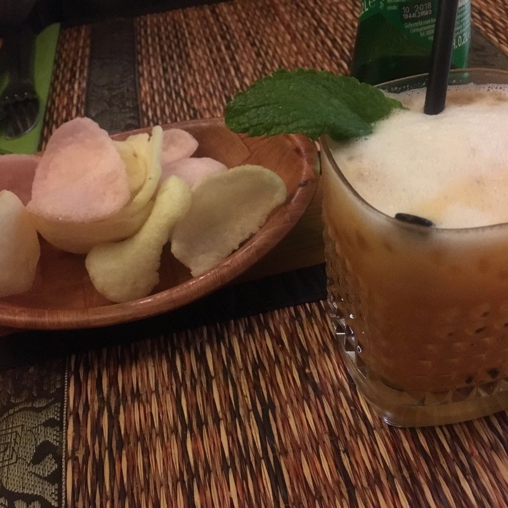 Green Papaya - Amuse -Bouche & Thai Iced Tea - Thai Near Me - Haarlem, New Hampshire