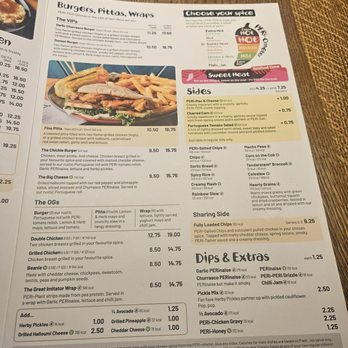 Nando's - Their burges, pittos and wrap menu March 2026 - Portuguese Near Me - Canary Wharf, XGL Nando's - Their burges, pittos and wrap menu March 2026 - Portuguese Near Me - Canary Wharf, XGL