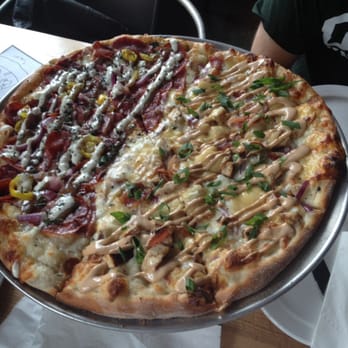 Pies & Pints - Half of it is a seasonal pizza called the Italian the other half is chicken Gouda. Very good - Pizza Near Me - Beavercreek, Ohio Pies & Pints - Half of it is a seasonal pizza called the Italian the other half is chicken Gouda. Very good - Pizza Near Me - Beavercreek, Ohio