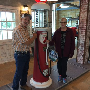 Texas Highway Rest Stop - Billy and I playing with the old Texaco gas pump - Rest Stops Near Me - Strawn, Texas Texas Highway Rest Stop - Billy and I playing with the old Texaco gas pump - Rest Stops Near Me - Strawn, Texas