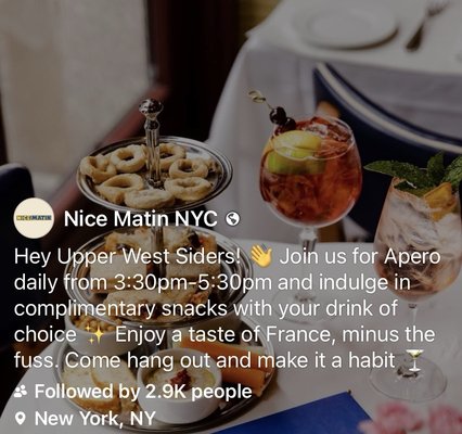 Menu photo 1 Nice Matin New York, NY