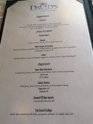 Menu photo 2 David's Morell, PE