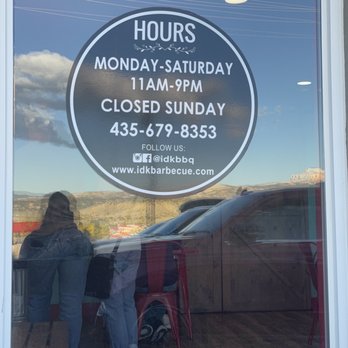 Idk BBQ - Hours - Barbeque Near Me - Tropic, Utah