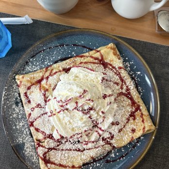 Old Town Crepes - Peach cobbler crepe - Breakfast & Brunch Near Me - Myrtle Beach, South Carolina Old Town Crepes - Peach cobbler crepe - Breakfast & Brunch Near Me - Myrtle Beach, South Carolina
