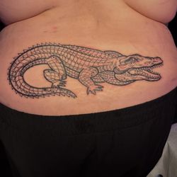 Strange Magic Tattoo - Great start on this SICK Croc from Sterile!