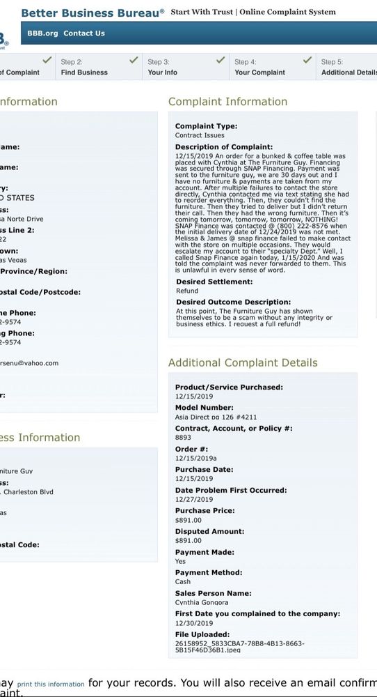 THE FURNITURE GUY UFH Updated June 2024 4630 W Charleston Blvd, Las