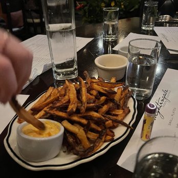 Nightingale - French Fries with malt vinegar aioli - Cocktail Bars Near Me - Minneapolis, Minnesota