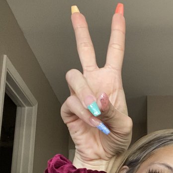 Top Nails - Peace sign w my cute new nails - Nail Salons Near Me - Greenwood, Indiana Top Nails - Peace sign w my cute new nails - Nail Salons Near Me - Greenwood, Indiana