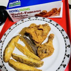 Royal Farms - Four Piece Dark Chicken with Potato wedges