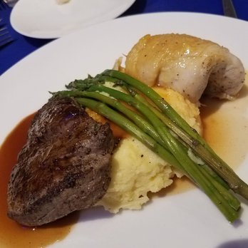 The Alexander - Our group banquet dinner.. salad steak and chicken with mashed potatoes and green beans - Hotels Near Me - Indianapolis, Indiana