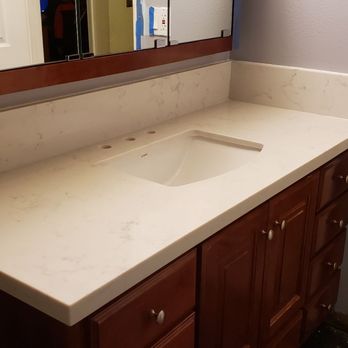 Central Coast Countertops - No faucet yet, and I'm still painting, but this is Luis's work! Central Coast Countertops can't be beat! - Countertop Installation Near Me - Royal Oaks, California