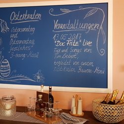 Das Strandhaus - Veranstaltungstafel