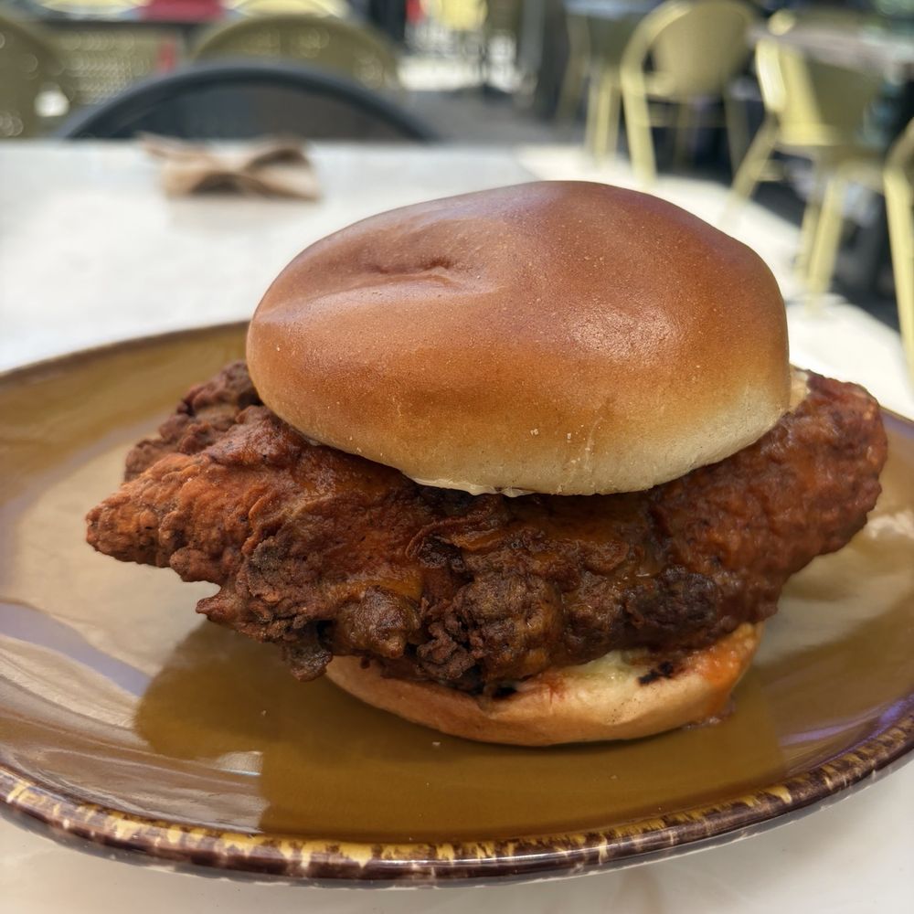 Urban Plates - Buffalo chicken sandwich - New American Near Me - Davis, California Urban Plates - Buffalo chicken sandwich - New American Near Me - Davis, California
