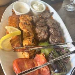 Skewers (beef, chicken and salmon)