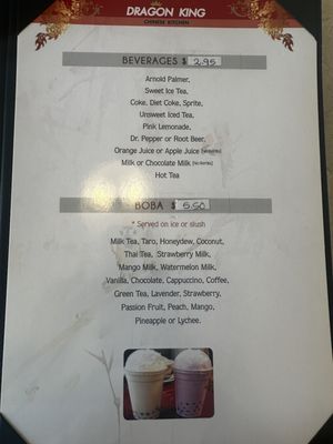 Menu photo 5 Dragon King Colorado Springs, CO