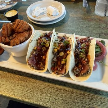 The Quay Seafood Grill - Tuna tacos and sweet potato fries - Seafood Near Me - Murrells Inlet, South Carolina