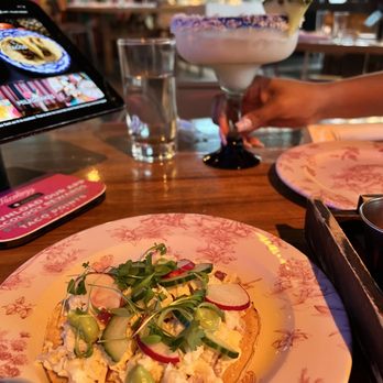 Tacology - Crab Meat Tostada - Mexican Near Me - Miami, Florida Tacology - Crab Meat Tostada - Mexican Near Me - Miami, Florida