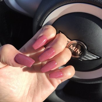 Levue Nails & Spa - Dipping powder coffin nails! - Nail Salons Near Me - Bellevue, Washington